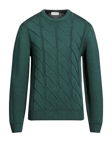 FILOVERSO Pullover Verde smeraldo 100% Lana Merino