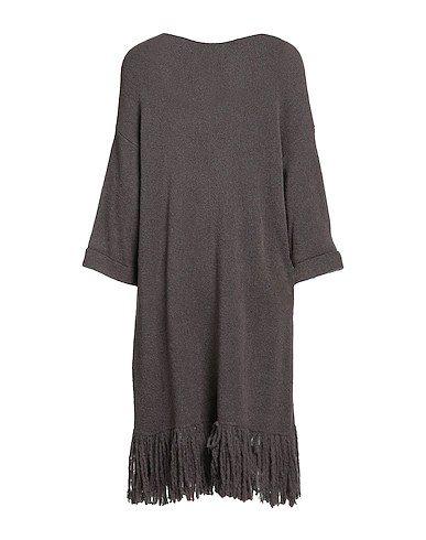 MANILA GRACE Vestito corto Piombo 44% Acrilico, 25% Poliammide, 18% Poliestere, 13% Lana