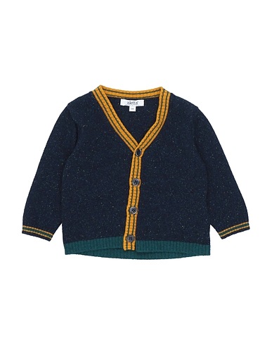 ALETTA Cardigan Midnight blue 30% Wool, 30% Viscose, 25% Polyamide, 15% Silk