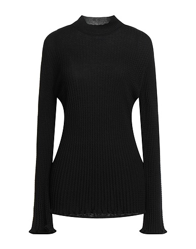 M MISSONI Polo neck Black 50% Wool, 45% Viscose, 5% Polyamide