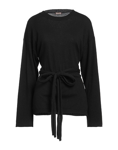 MALÌPARMI Jumper Black 35% Polyamide, 30% Wool, 30% Viscose, 5% Cashmere