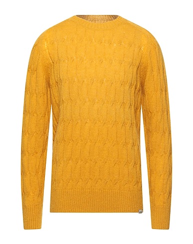 BROOKSFIELD Pullover Giallo ocra 35% Acrilico, 30% Poliammide, 21% Lana, 14% Lana di alpaca