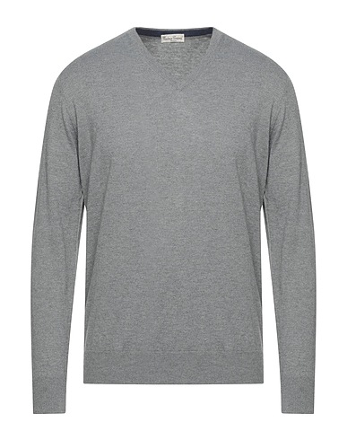 CASHMERE COMPANY Jumper Grey 50% Cashmere, 50% Silk
