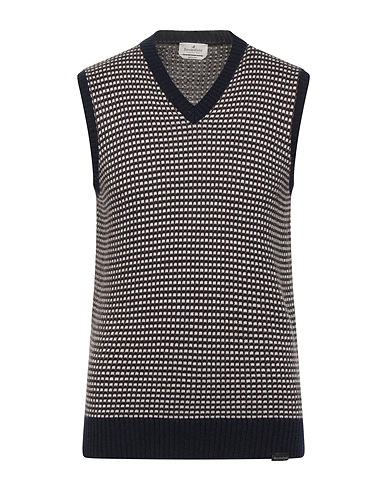 BROOKSFIELD Sleeveless sweater Midnight blue 31% Wool, 27% Polyamide, 26% Viscose, 12% Acrylic, 4% Cashmere
