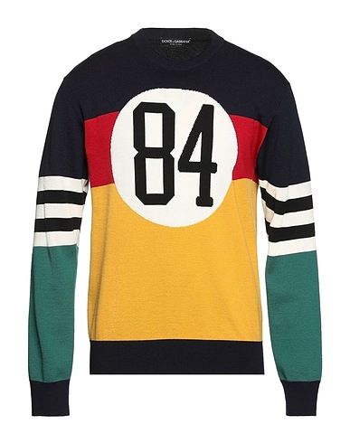 DOLCE&GABBANA Jumper Midnight blue 100% Virgin Wool, Polyester
