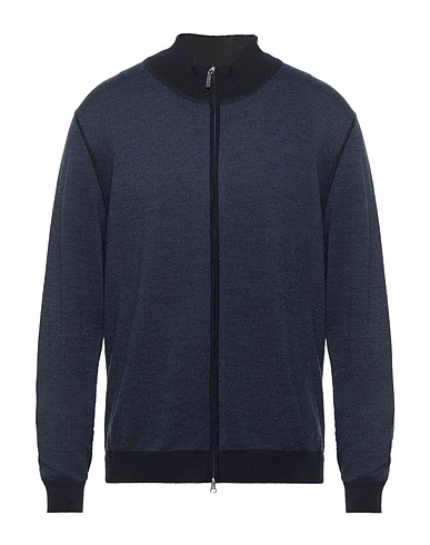 LA FILERIA Cardigan Midnight blue 100% Virgin Wool