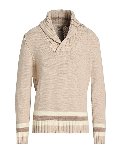 H953 Pullover Beige 100% Lana Merino
