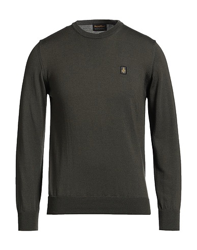 REFRIGIWEAR Pullover Militärgrün 100% Wolle