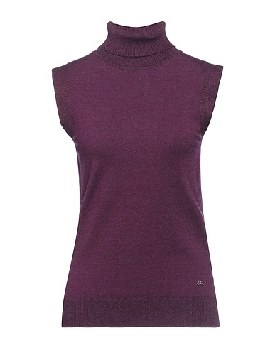YES ZEE by ESSENZA Turtleneck Purple 50% Viscose, 28% Polyester, 22% Polyamide, Metallic Polyester