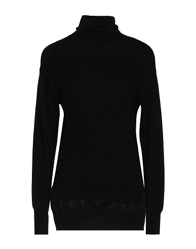 PATRIZIA PEPE Polo neck Black 100% Organic wool