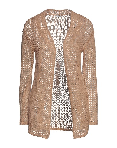 PESERICO Cardigan Camel 58% Baby alpaca wool, 36% Polyamide, 6% Virgin Wool