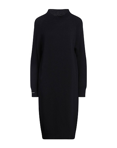 PESERICO Short dress Midnight blue 70% Virgin Wool, 20% Silk, 10% Cashmere
