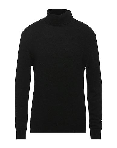 STILOSOPHY Polo neck Black 45% Viscose, 25% Wool, 25% Polyamide, 5% Cashmere