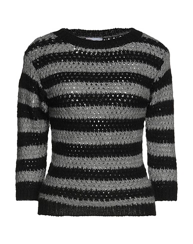 REDValentino Sweater Black 39% Acrylic, 29% Mohair wool, 22% Polyamide, 10% Polyester
