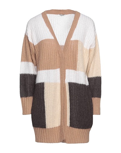 PESERICO Cardigan Camel 58% Baby alpaca wool, 36% Polyamide, 6% Virgin Wool