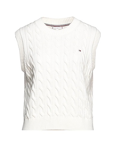 TOMMY HILFIGER Jumper White 100% Cotton