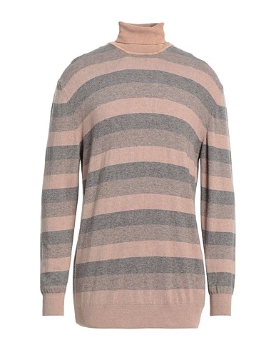 CASHMERE COMPANY Polo neck Light brown 80% Wool, 20% Cashmere