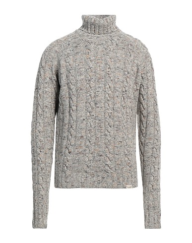 BROOKSFIELD Polo neck Grey 50% Textile fibres, 24% Cotton, 24% Wool, 2% Cashmere