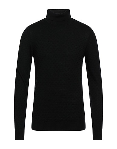 JEORDIE'S Turtleneck Black 50% Wool, 50% Acrylic