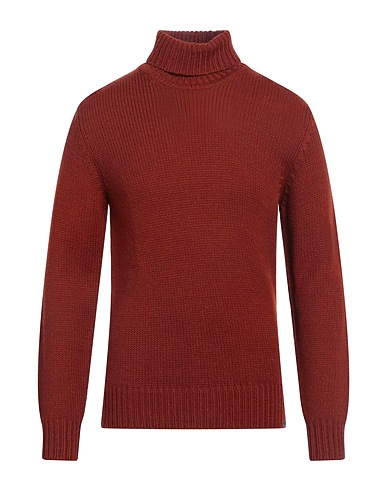 BROOKSFIELD Polo neck Brown 45% Acrylic, 37% Alpaca wool, 18% Wool