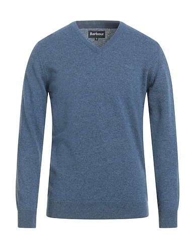 BARBOUR Sweater Light blue 100% Wool