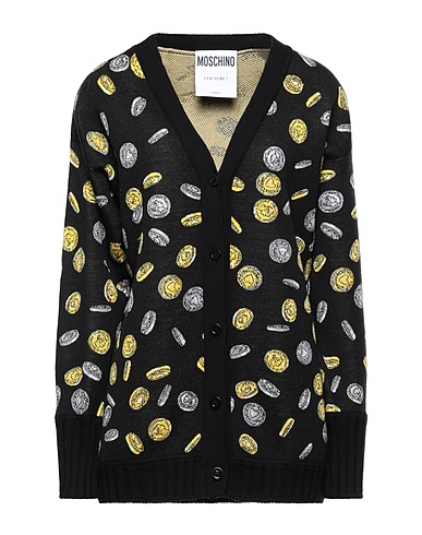 MOSCHINO Cardigan Black 100% Virgin Wool
