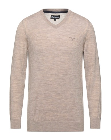 BARBOUR Jumper Beige 100% Wool