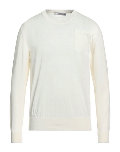 GREY DANIELE ALESSANDRINI Pullover Bianco 100% Cotone