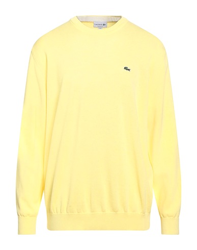 LACOSTE Jumper Pastel yellow 100% Cotton
