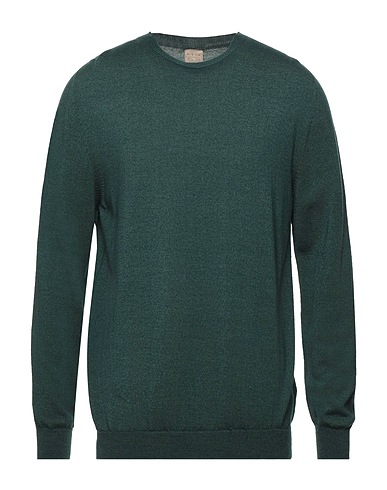 H953 Pullover Grün 100% Merinowolle