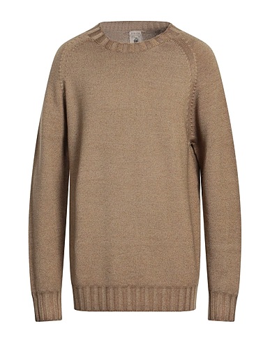 H953 Jumper Camel 100% Merino Wool