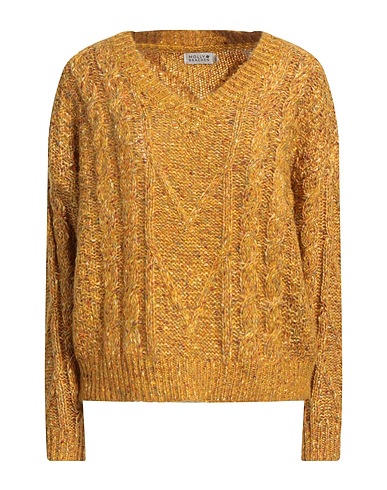 MOLLY BRACKEN Pullover Senf 64% Polyester, 24% Acryl, 8% Wolle, 4% Elastan