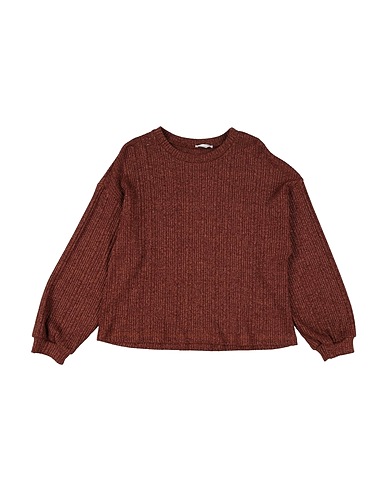 MEILISA BAI Pullover Braun Gewebefasern