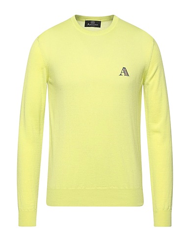 AQUASCUTUM ACTIVE Sweater Yellow 50% Virgin Wool, 50% Cotton
