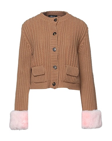 BLUMARINE Cardigan Camel 90% Wool, 10% Cashmere