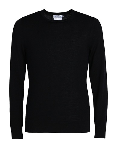 CALVIN KLEIN Jumper Black 100% Wool