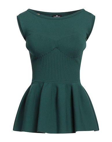ELISABETTA FRANCHI Top Dunkelgrün 70% Viskose, 30% Polyester