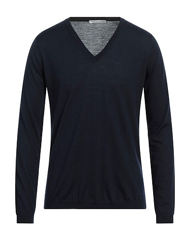 GREY DANIELE ALESSANDRINI Pullover Blu notte 100% Lana