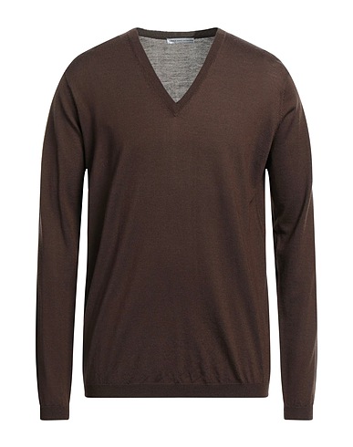 GREY DANIELE ALESSANDRINI Jumper Brown 100% Wool