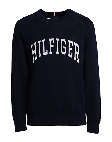 TOMMY HILFIGER Jumper Midnight blue 94% Organic cotton, 6% Viscose