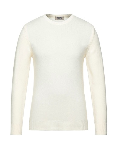 TSD12 Jumper White 40% Wool, 30% Viscose, 20% Polyamide, 10% Cashmere
