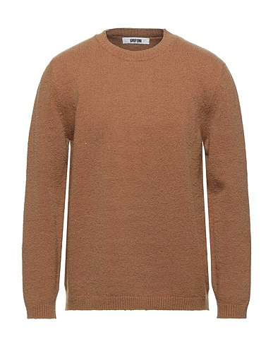 GRIFONI Sweater Camel 80% Cotton, 15% Polyamide, 5% Elastane