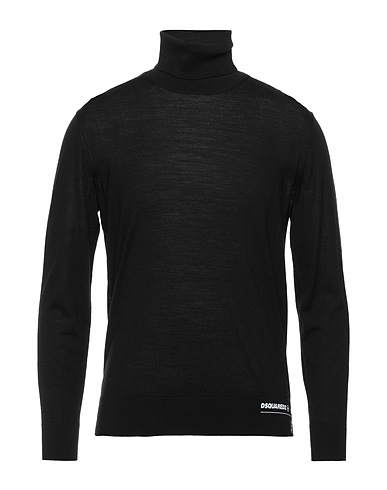 DSQUARED2 Polo neck Black 100% Wool