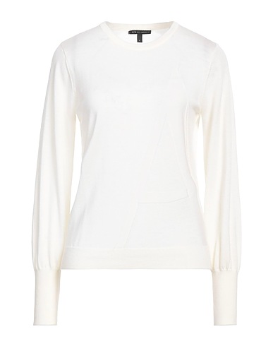 ARMANI EXCHANGE Sweater Ivory 100% Virgin Wool, Wool, Elastane, Polyamide