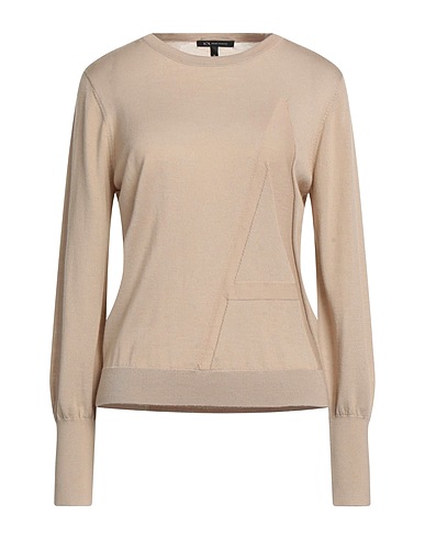 ARMANI EXCHANGE Jumper Khaki 100% Virgin Wool, Wool, Elastane, Polyamide