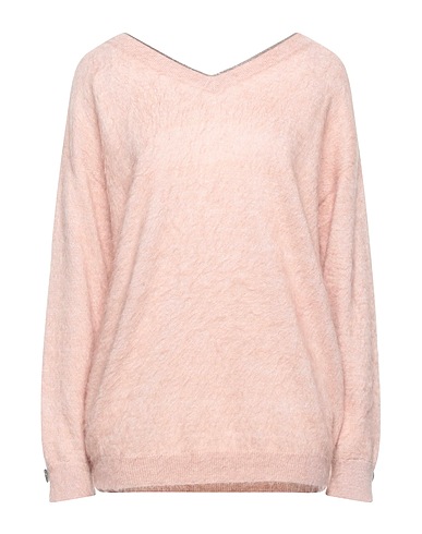 BRUNELLO CUCINELLI Jumper Blush 36% Mohair wool, 26% Virgin Wool, 20% Polyamide, 13% Cashmere, 5% Silk