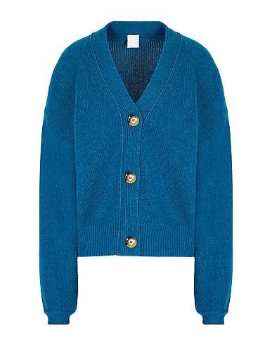 8 by YOOX Cardigan Deep teal 70% Recycled wool, 25% Recycled polyamide, 5% Other Fibres