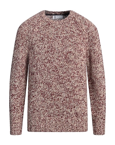 BRUNELLO CUCINELLI Jumper Burgundy 60% Virgin Wool, 30% Cashmere, 10% Silk