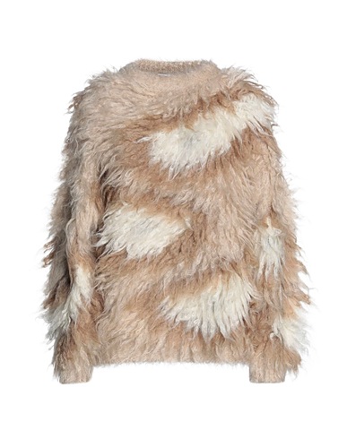 BRUNELLO CUCINELLI Pullover Camel 81% Laine mohair, 11% Polyamide, 8% Laine, Laiton, Ecobrass