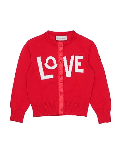 MONCLER Cardigan Red 100% Cotton, Polyester